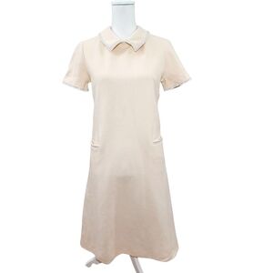 Vintage Butte Knit 100% Wool Rhinestone Embellished Shift Dress